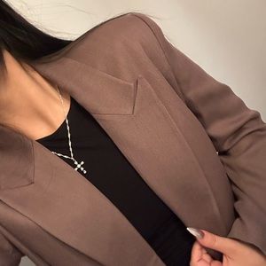 brown blazer
